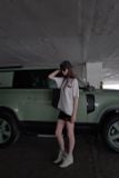 ÁO DỆT “WHENEVER” BASIC EMBOSSED LOGO WAFFLE T-SHIRT / BEIGE