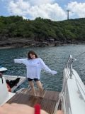 ÁO “WHENEVER” LITTLE BEAR LONGSLEEVES T-SHIRT / WHITE