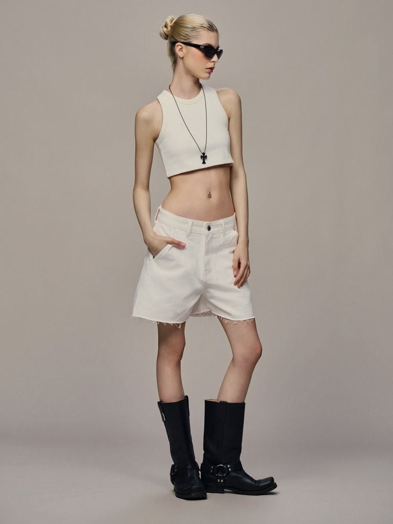 "WHENEVER" SOFT TANK TOP / WHITE