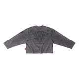 “WHENEVER” WASHED LONGSLEEVE T-SHIRT / GREY