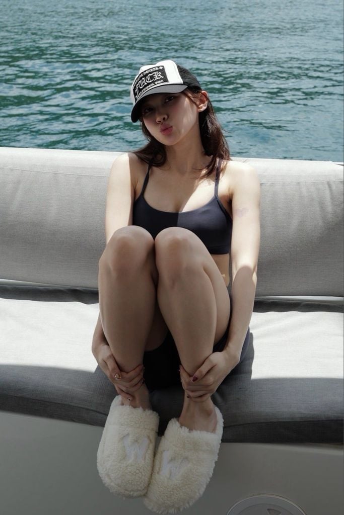 "WHENEVER" BASIC RACERBACK BRA / NAVY