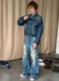 QUẦN DÀI "WHENEVER" DISTRESSED BAGGY JEANS / VINTAGE BLUE