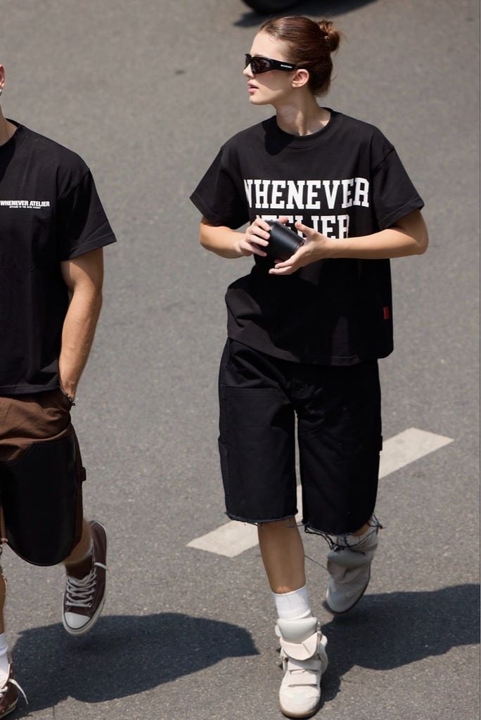 ÁO “WHENEVER” BASIC LOGO VER2 T-SHIRT / BLACK