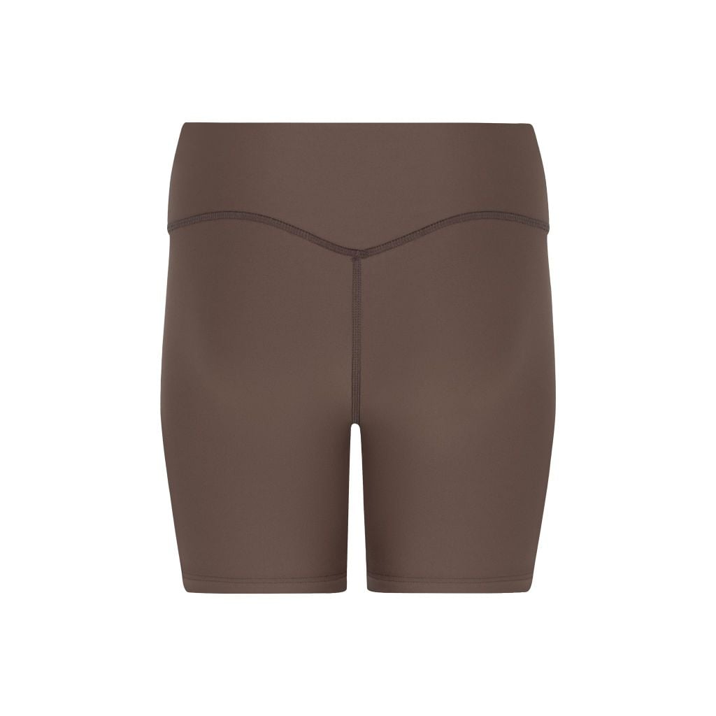 "WHENEVER" BASIC SPORTS SHORTS / CHOCO
