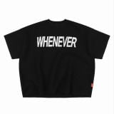 ÁO DỆT LEN “ WHENEVER “ SIGNATURE KNIT T - SHIRT / BLACK