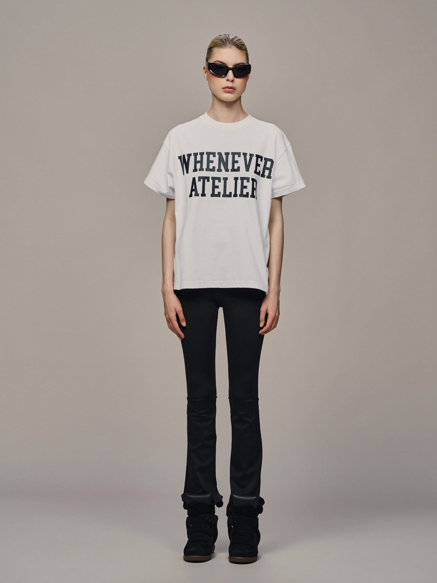 ÁO “WHENEVER” BASIC LOGO VER2 T-SHIRT / WHITE