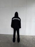 ÁO HOODIE DỆT LEN CÓ MŨ KÉO KHÓA "WHENEVER" GRAND WAFFLE ZIP HOODIE/ BLACK