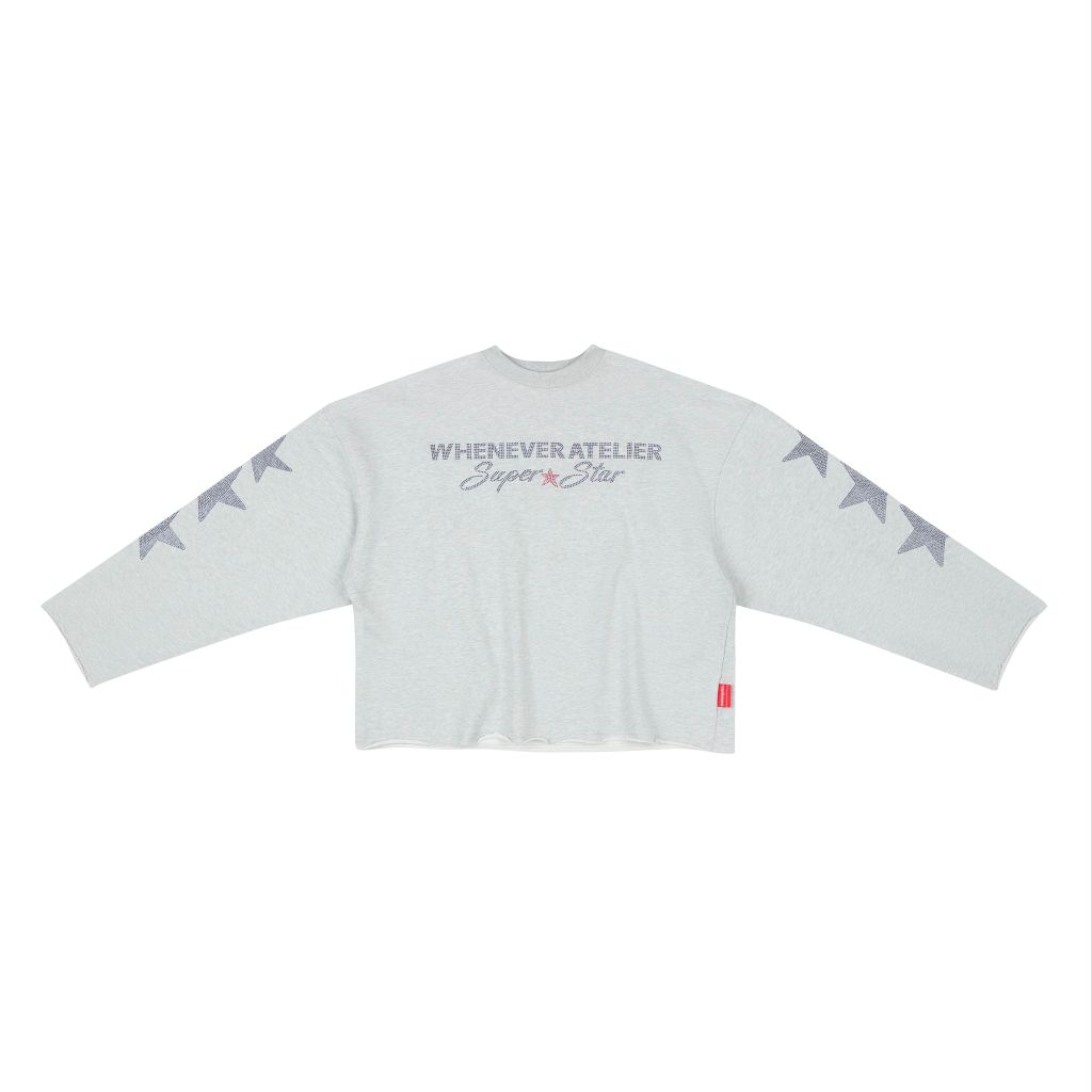 “WHENEVER” SUPER STAR LONGSLEEVE T-SHIRT / GREY