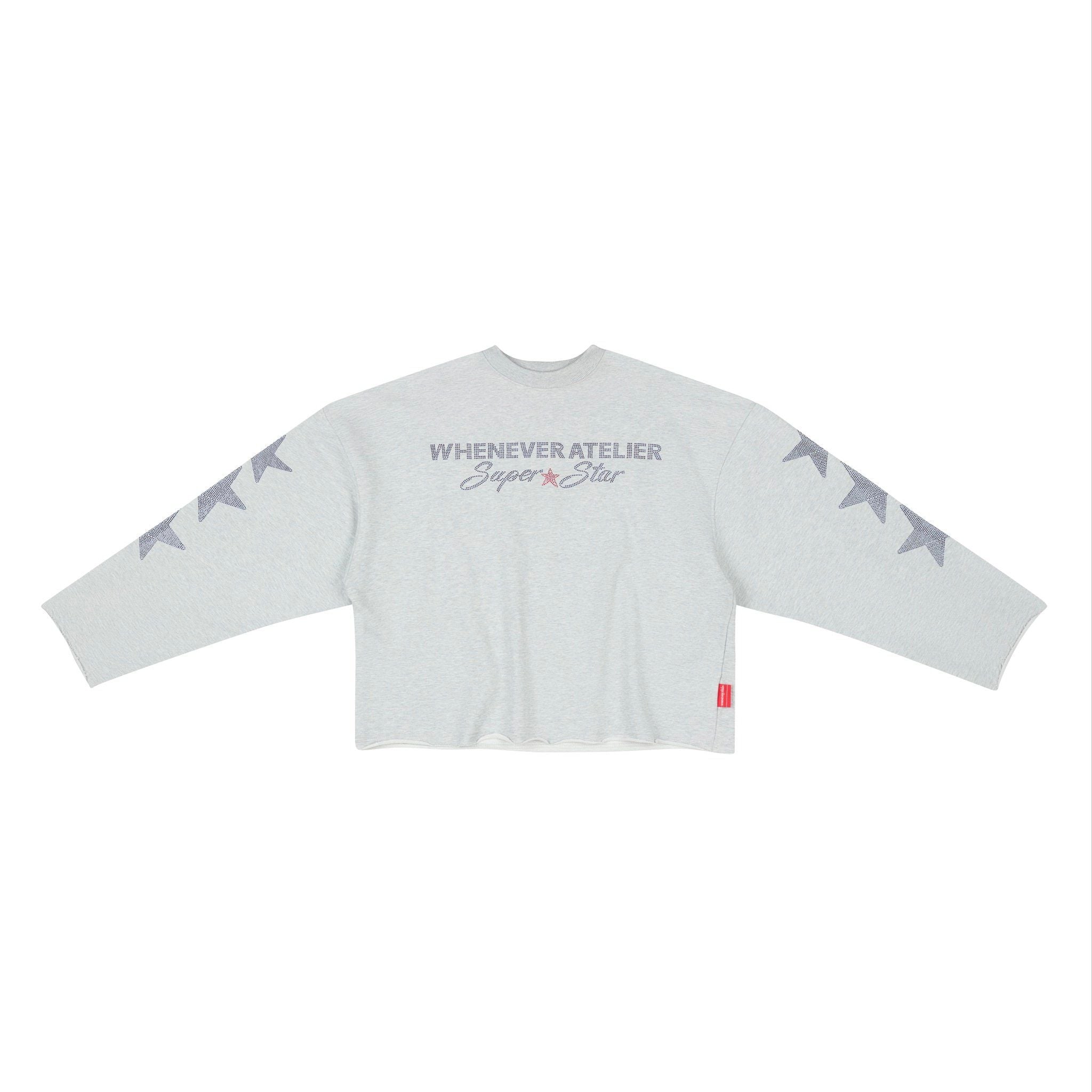 “WHENEVER” SUPER STAR LONGSLEEVE T-SHIRT / GREY