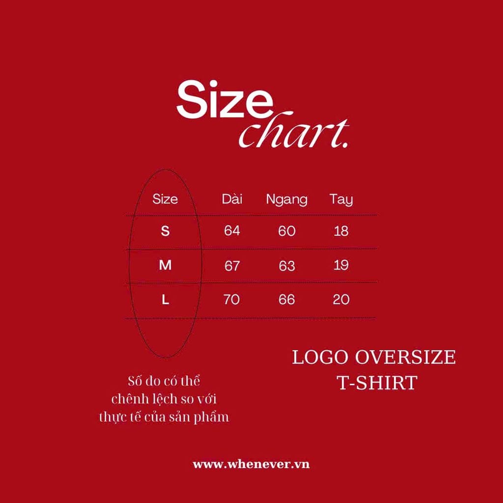 “ WHENEVER “ LOGO OVERSIZE T-SHIRT / WHITE BLACK
