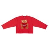 “WHENEVER” BEAR LONG SLEEVES T-SHIRT / RED