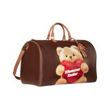 “WHENEVER” BEAR LEATHER BAG / BROWN