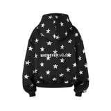 “WHENEVER” STAR BOY HOODIE / BLACK