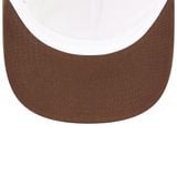 “WHENEVER” LOGO KHAKI SUEDE TRUCKER HAT / BROWN