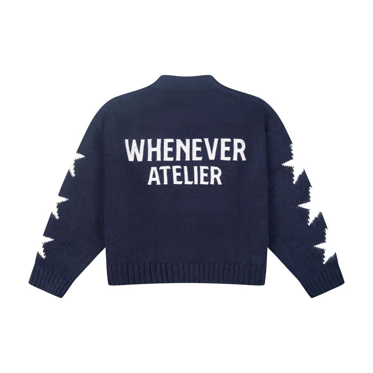 “WHENEVER” STAR CARDIGAN / NAVY