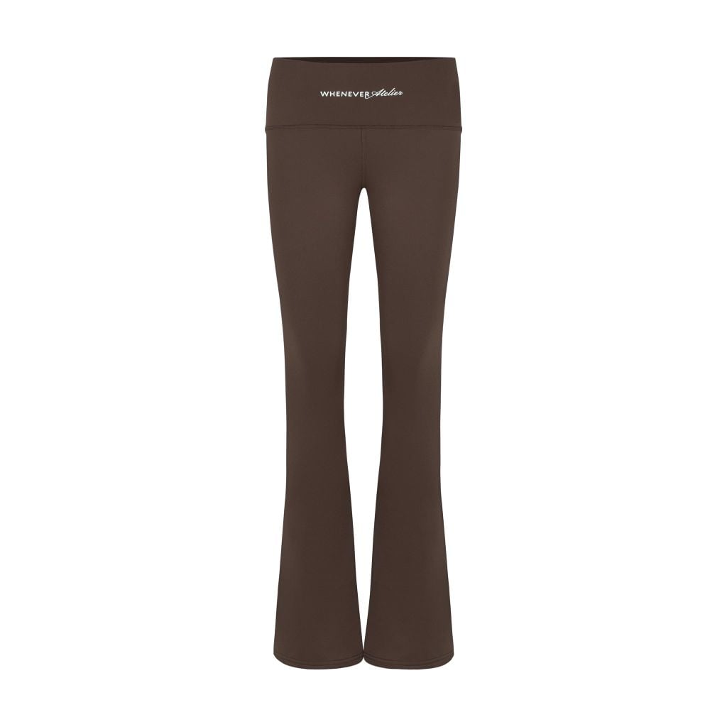 "WHENEVER" FLATTERING HIGH - FLARE LEGGINGS / CHOCO