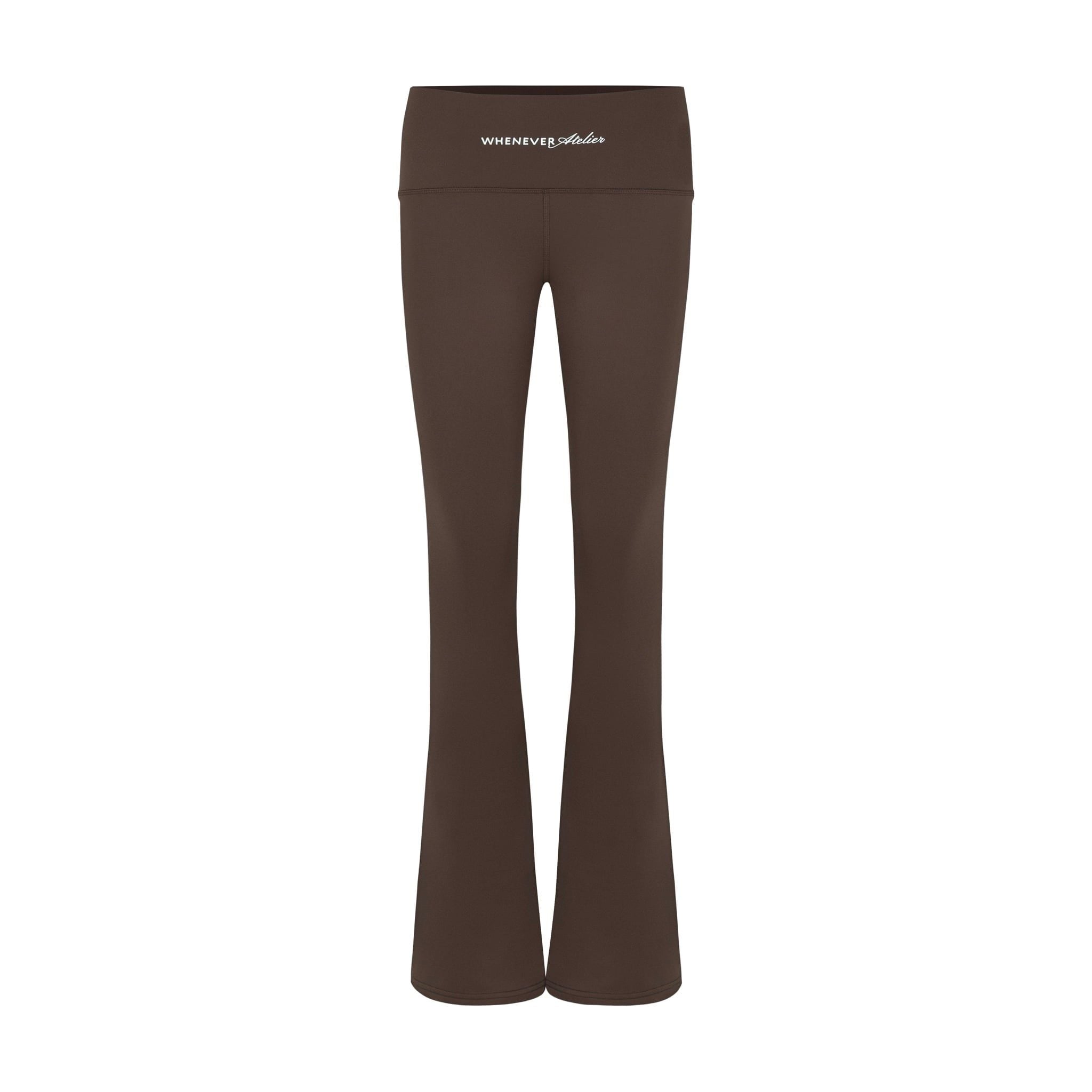 "WHENEVER" FLATTERING HIGH - FLARE LEGGINGS / CHOCO