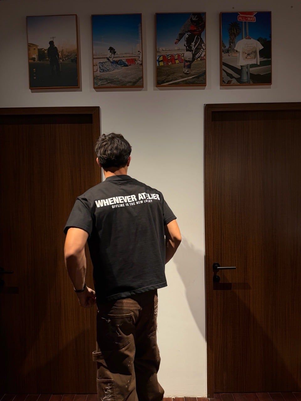 ÁO “WHENEVER” OFFLINE T-SHIRT / BLACK