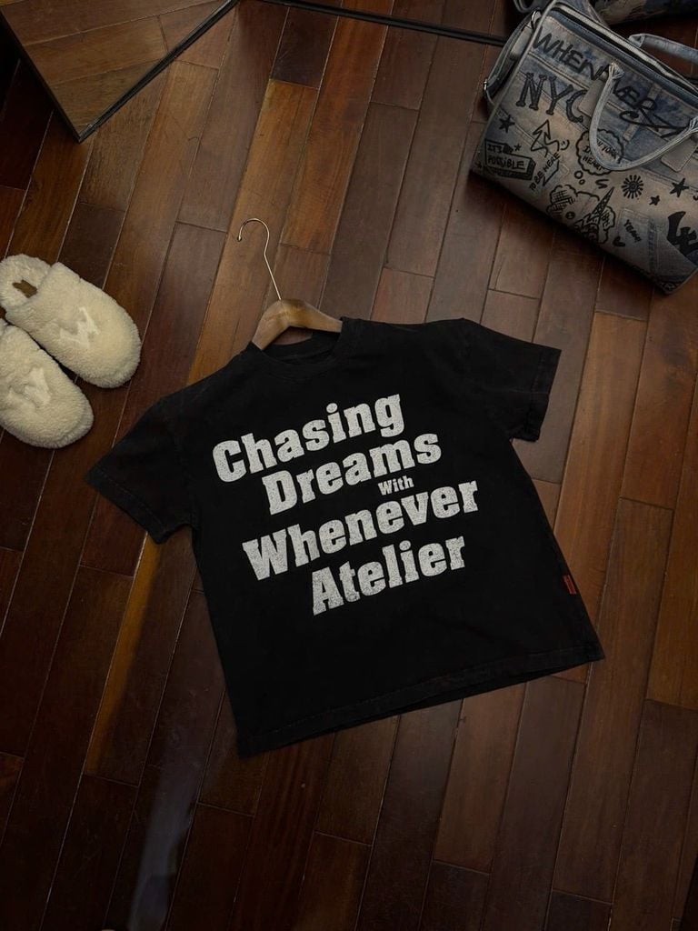 ÁO "WHENEVER" SS26 CDWWA T-SHIRT / BLACK
