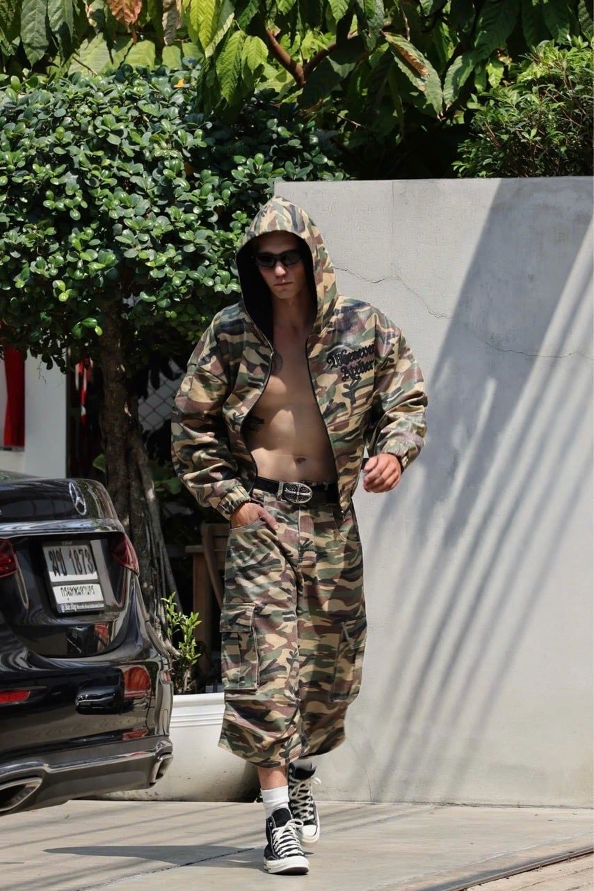 QUẦN “WHENEVER” CROC CAMO BAGGY SHORTS
