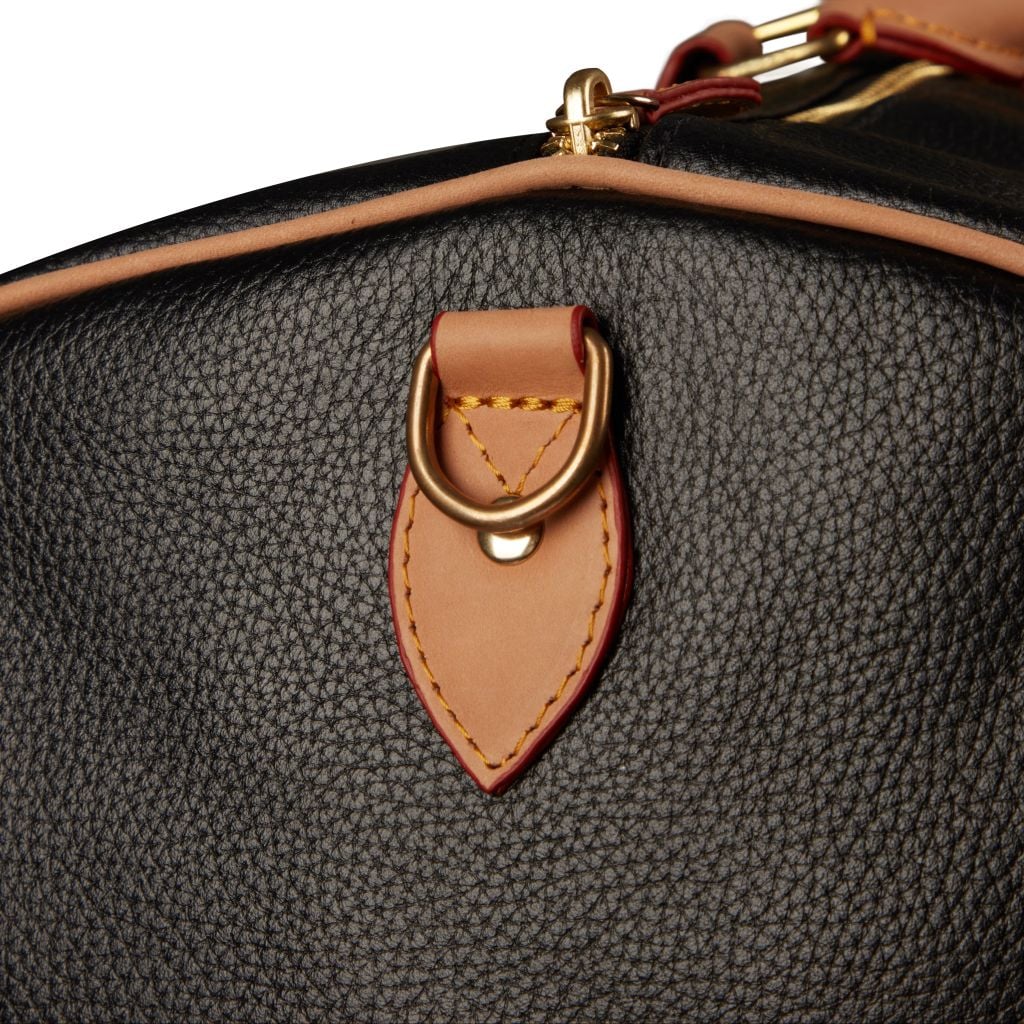 “WHENEVER” BEAR LEATHER BAG / BLACK