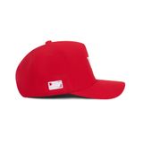 “WHENEVER” WA KHAKI TRUCKER HAT / RED
