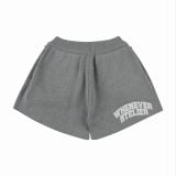 QUẦN DỆT KIM "WHENEVER" BASIC LOGO KNIT SHORTS / GREY