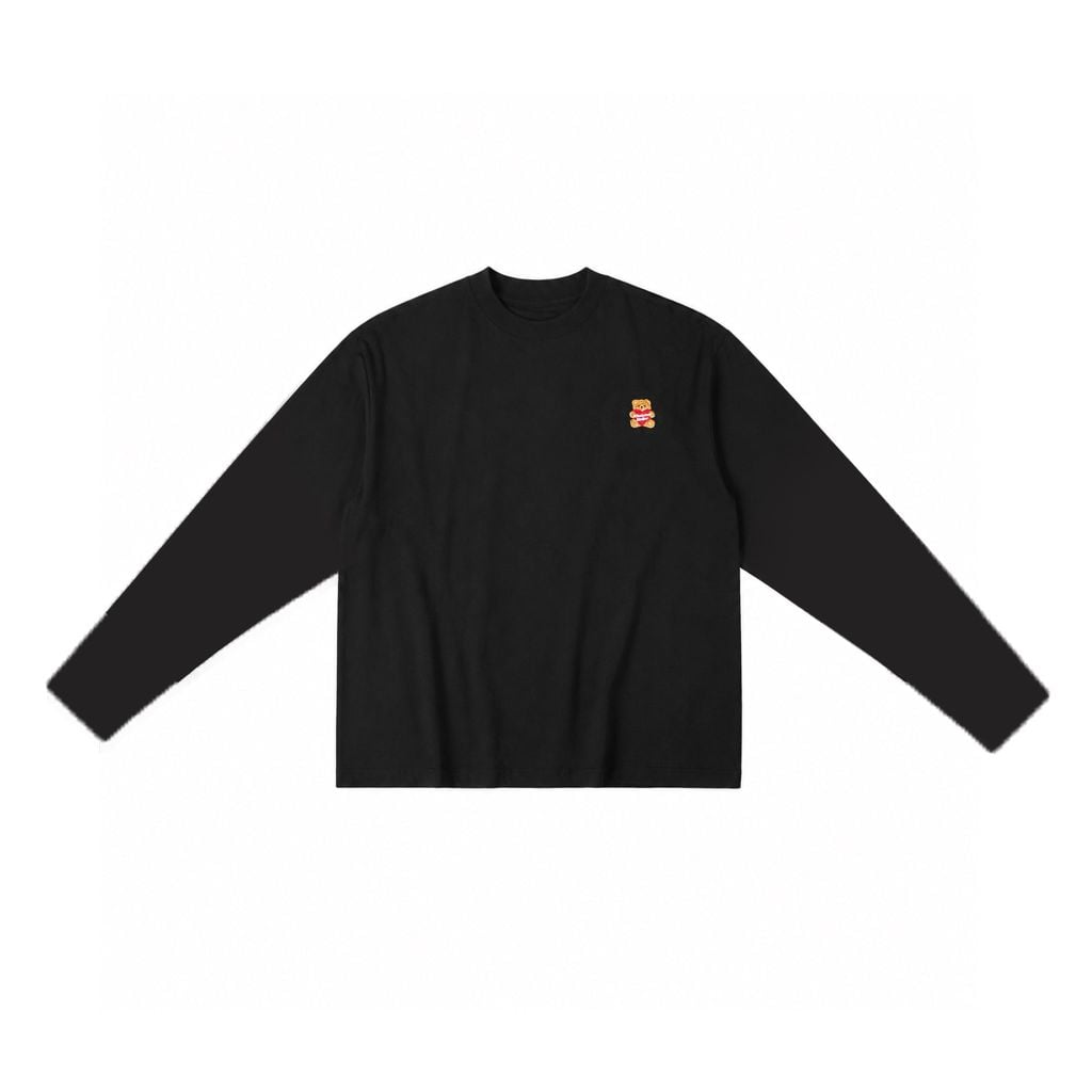 ÁO “WHENEVER” LITTLE BEAR LONGSLEEVES T-SHIRT VER 2/ BLACK