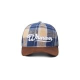 “WHENEVER” PLAID SURDECAP / NAVY