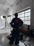 ÁO “WHENEVER” LOGO HALF-ZIP SWEATSHIRT / NAVY