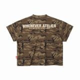 ÁO “WHENEVER” WAFFLE CAMO T-SHIRT / MOSS GREEN