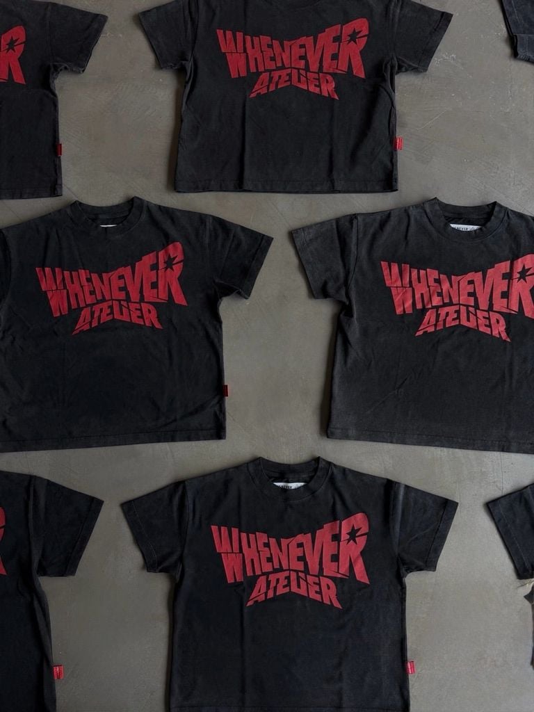 ÁO "WHENEVER" ARC LOGO T-SHIRT / BLACK