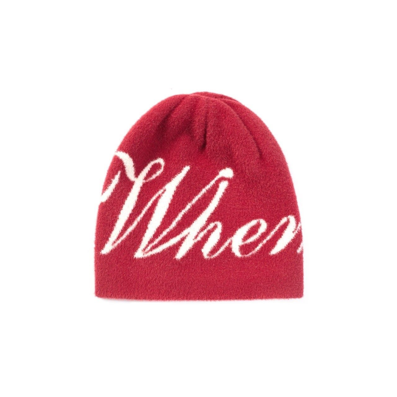 “WHENEVER” BEANIE SS25 / RED