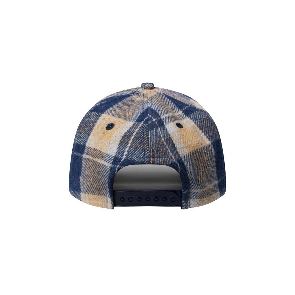 “WHENEVER” PLAID SURDECAP / NAVY