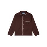 "WHENEVER" BỘ ÁO VÀ QUẦN DÀI SATIN LONG PAJAMA SHIRT + PANTS  / BROWN