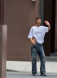 QUẦN DÀI “WHENEVER“ DISTRESSED SLUB BOOTCUT JEANS / VINTAGE BLUE