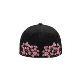 “WHENEVER” SAKURA FITTED CAP / BLACK