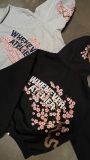 ÁO KHOÁC “WHENEVER” SAKURA EMBROIDERED ZIP-UP HOODIE/ BLACK
