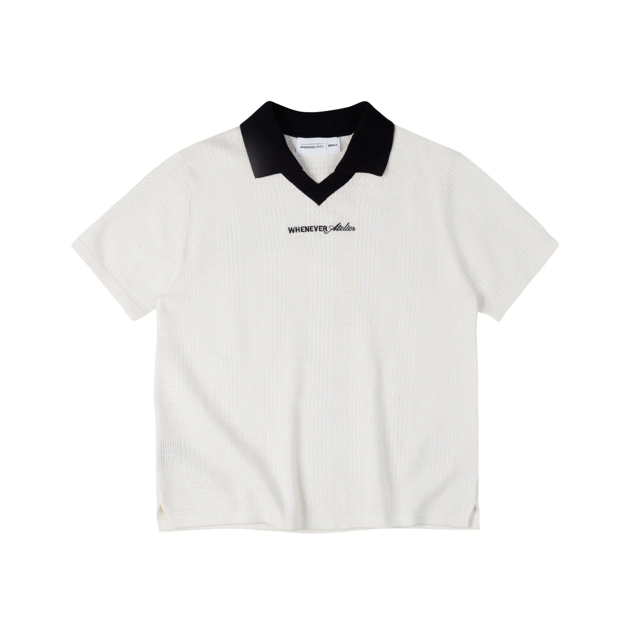 “WHENEVER” WA POLO SHIRT / WHITE