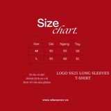 “WHENEVER” LOGO-EMBROIDERED COTTON LONG SLEEVES T-SHIRT / WHITE