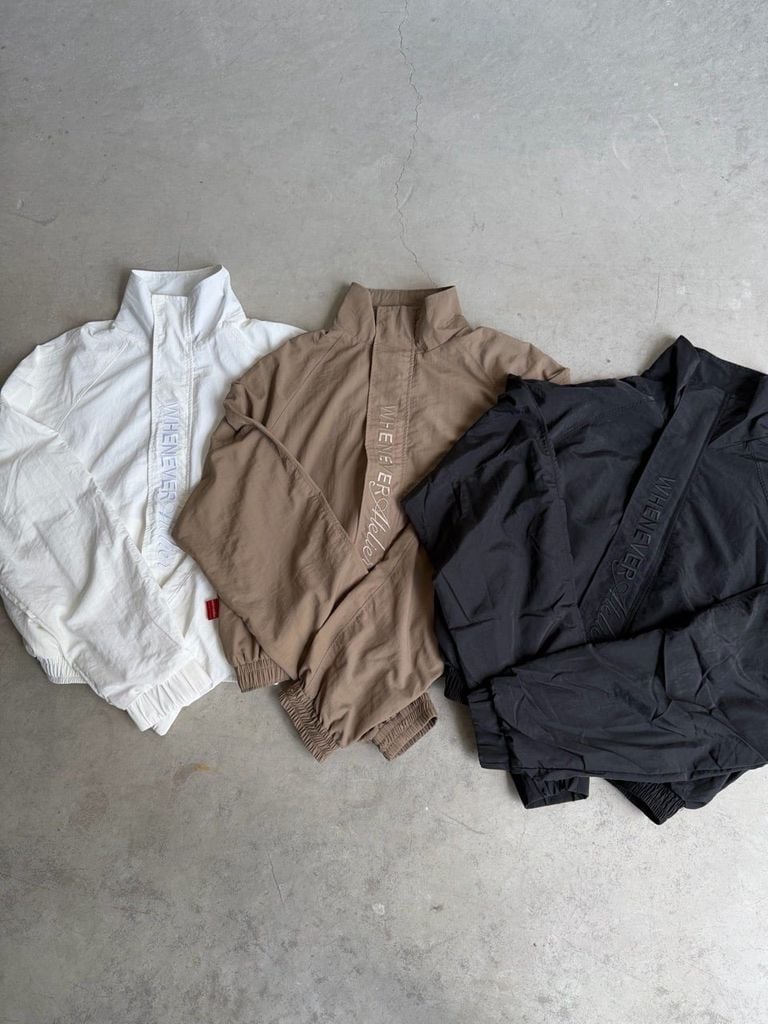 ÁO KHOÁC ''WHENEVER'' WINDBREAKER JACKET/ WHITE