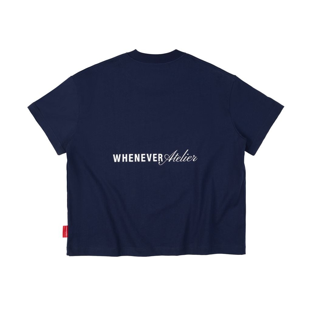 “WHENEVER” NEW YORK CITY T-SHIRT / NAVY