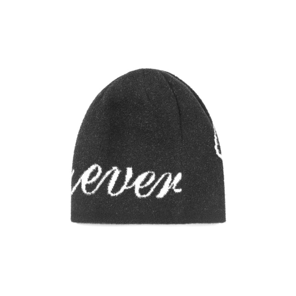 “WHENEVER” BEANIE SS25 / BLACK