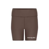 "WHENEVER" BASIC SPORTS SHORTS / CHOCO