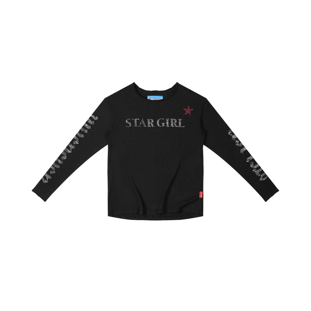 ÁO TAY DÀI  “WHENEVER” STAR GIRL LONG SLEEVE / BLACK