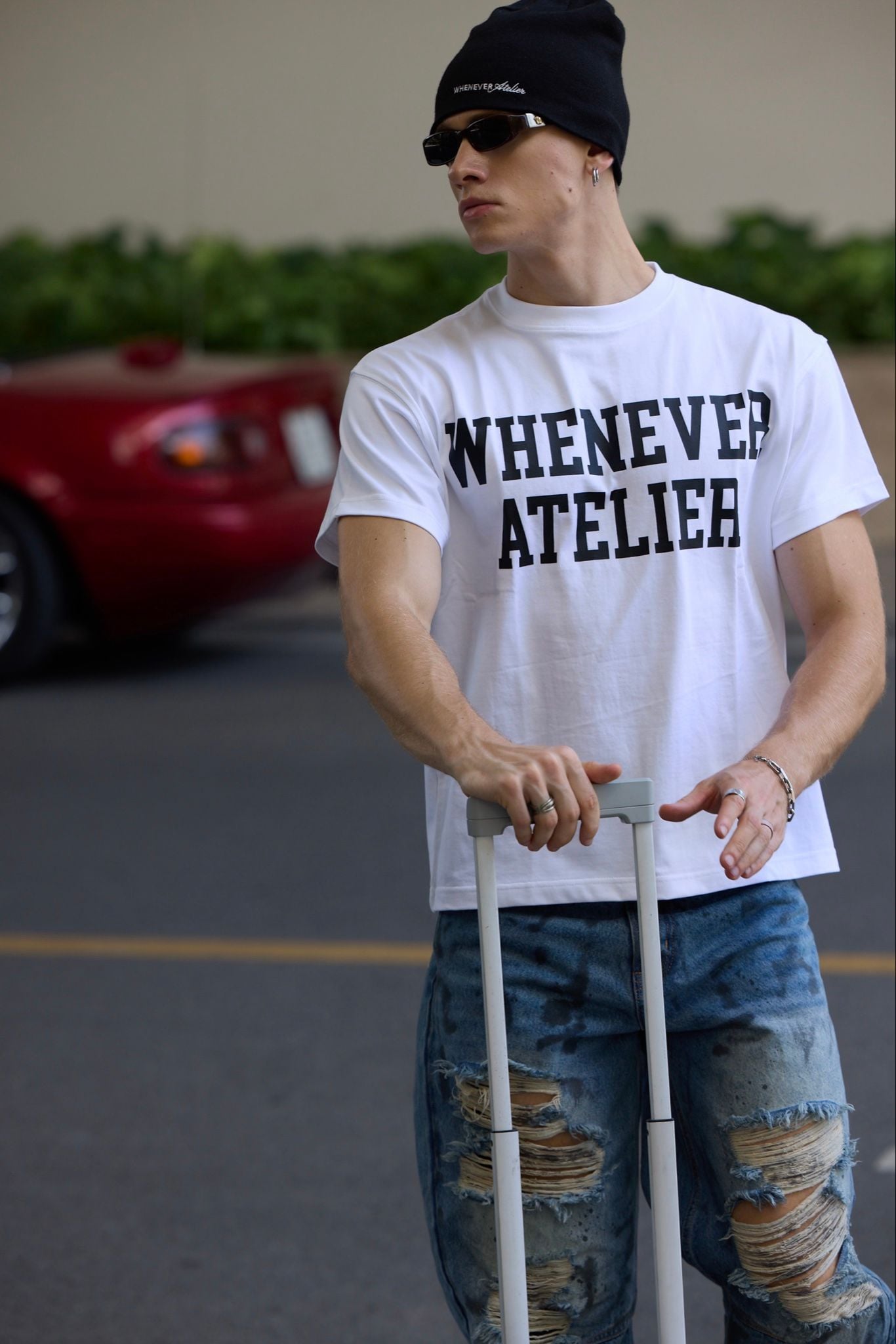 ÁO “WHENEVER” BASIC LOGO VER2 T-SHIRT / WHITE