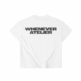 ÁO "WHENEVER" LOGO SS26 T-SHIRT / WHITE
