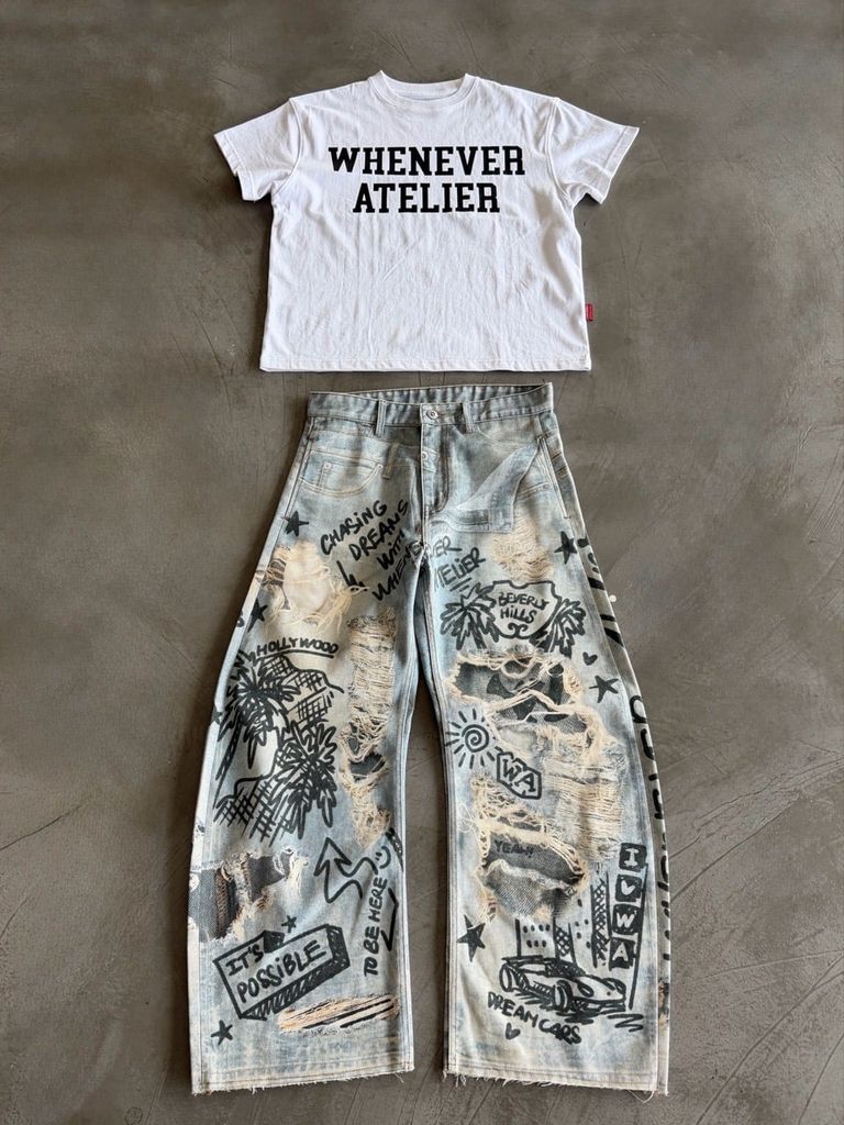 ÁO “WHENEVER” BASIC LOGO VER2 T-SHIRT / WHITE