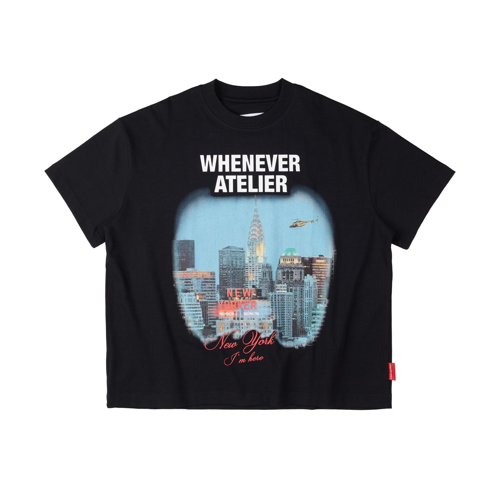“WHENEVER” NEW YORK CITY T-SHIRT / BLACK