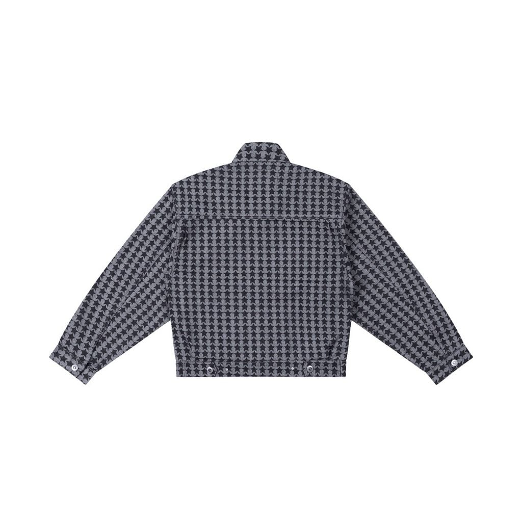 "WHENEVER" STAR RAW DENIM JACKET / BLUE